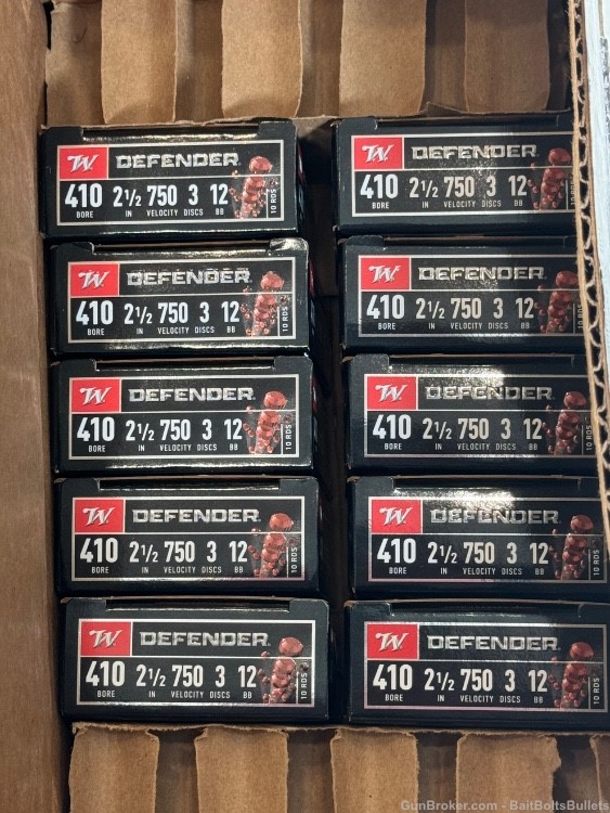 100rds .410 Winchester Defender 2.5”   12BB 3 Disk CA OK-img-0