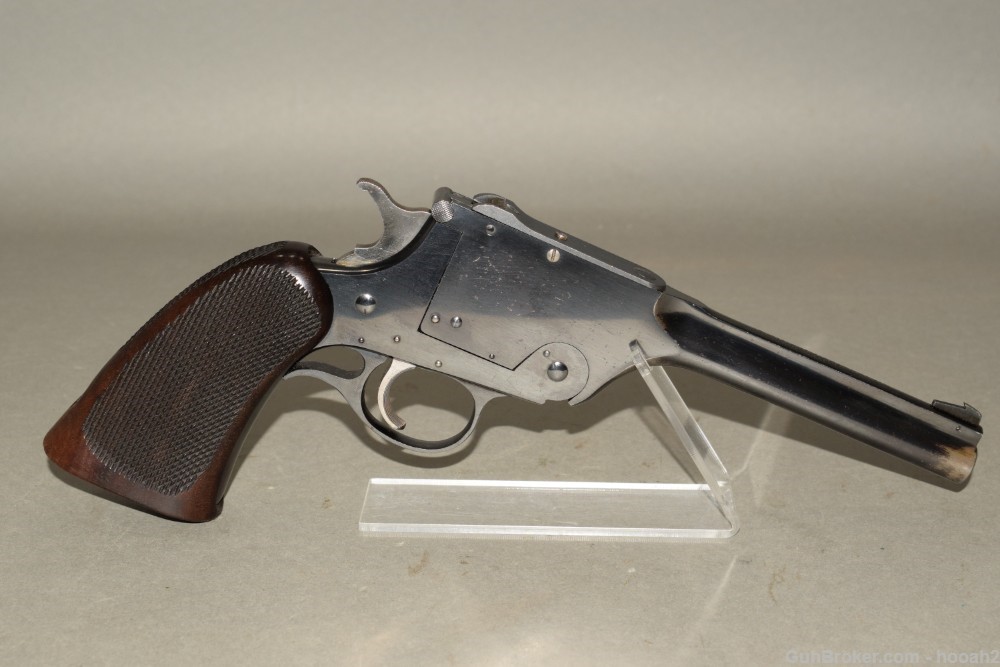 Harrington & Richardson USRA Model 195 7" 22 LR Single Shot Pistol C&R-img-0