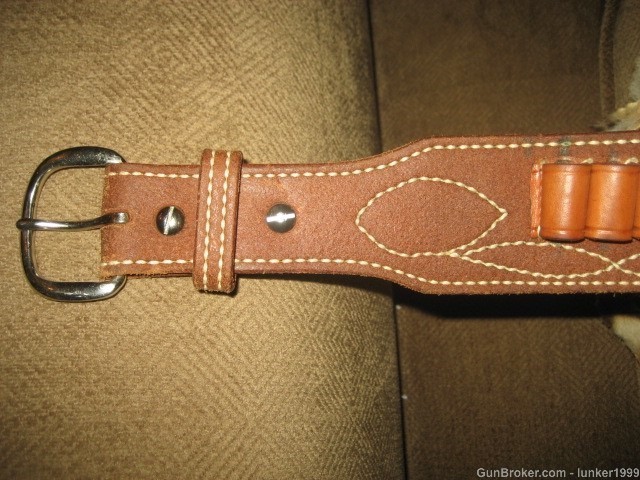 EL PASO SADDLERY ROUGH OUT WESTERN FULLY LINED BELT 38" 44/45 LOOPS !-img-1