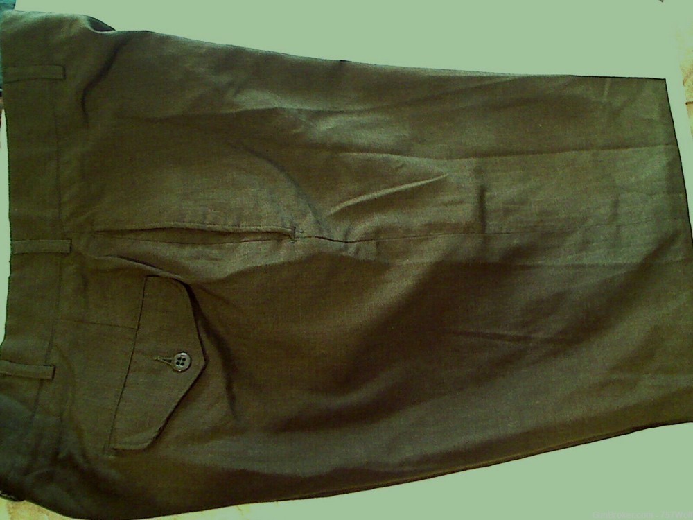 USMC Green Shade 2235 (MC) Poly/Wool Tropical Trousers Pants 29W 31L-img-0
