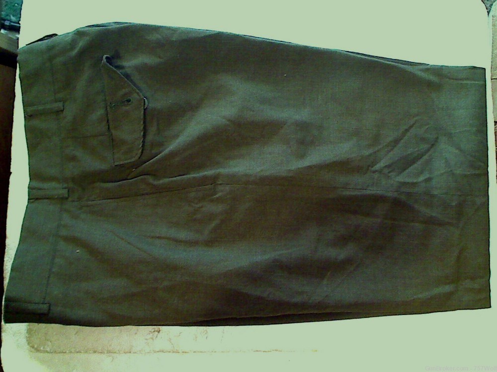 USMC Green Shade 2235 (MC) Poly/Wool Tropical Trousers Pants 29W 31L-img-2