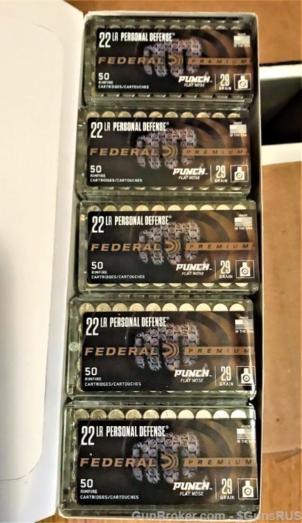 22 LR Federal PUNCH LR Personal Protection Premium 22LR PUNCH 500 Rounds-img-3