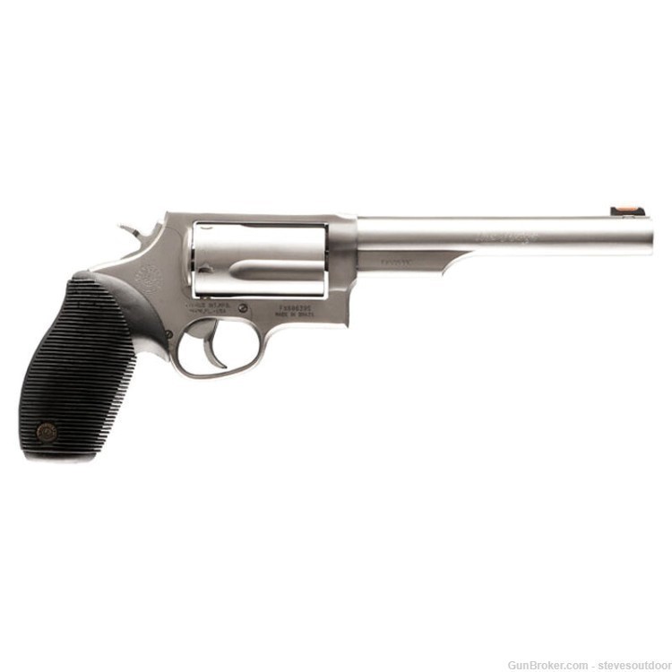 Taurus Judge .45LC/410 Double Action Revolver 6.5" Barrel Stainless - NEW-img-0