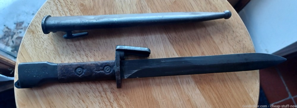 Original Belgian FN FAL Type A Bayonet w/ Scabbard Hard to Find *SWEET*-img-0