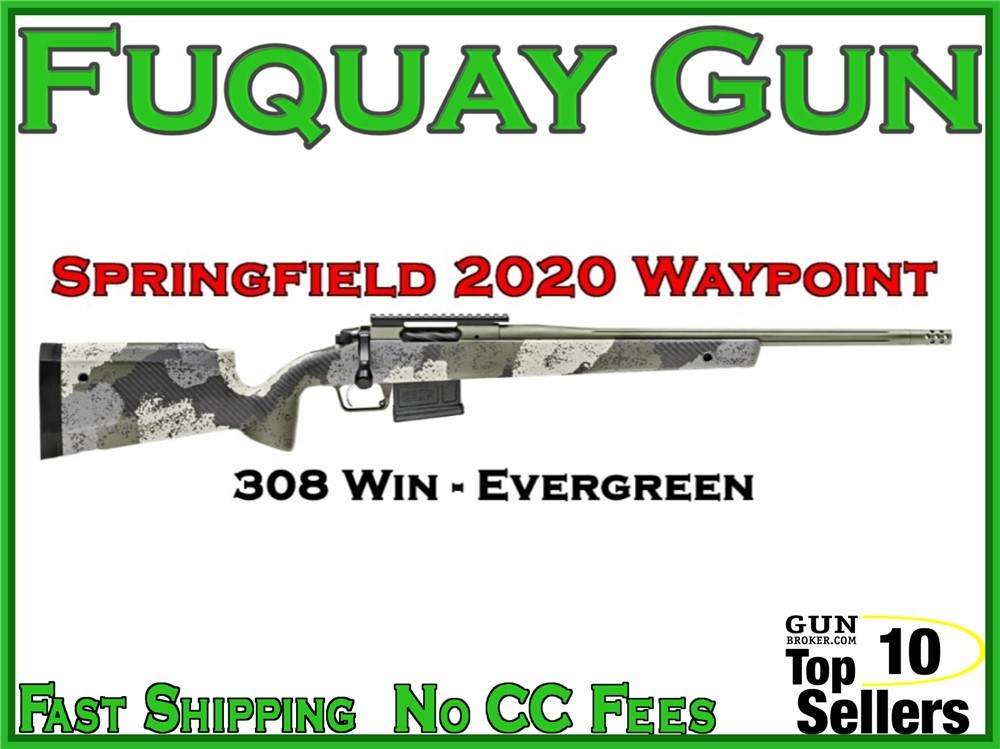 Springfield 2020 Waypoint 308WIN 20" BAW920308G Evergreen Camo-img-0