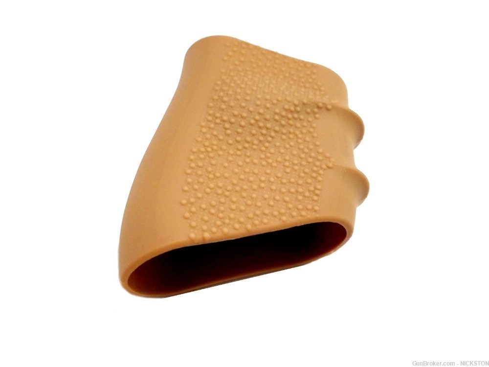 3pcs Light Brown Universal Silicone Grips Sleeves for Full Size Pistols-img-3