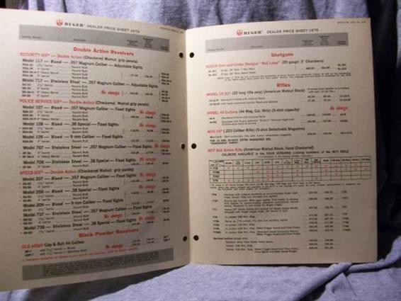 1978 Ruger Price List-[Dealer]-img-2