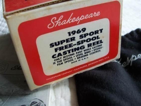 1969 Shakespeare Casting Reel -Empty BOX--img-1