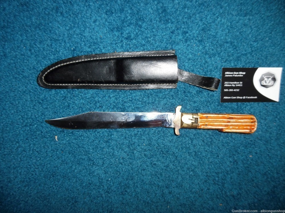 large king cobra pakistan vintage folding knife with sheath-img-1