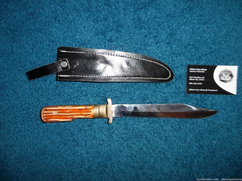 large king cobra pakistan vintage folding knife with sheath-img-3