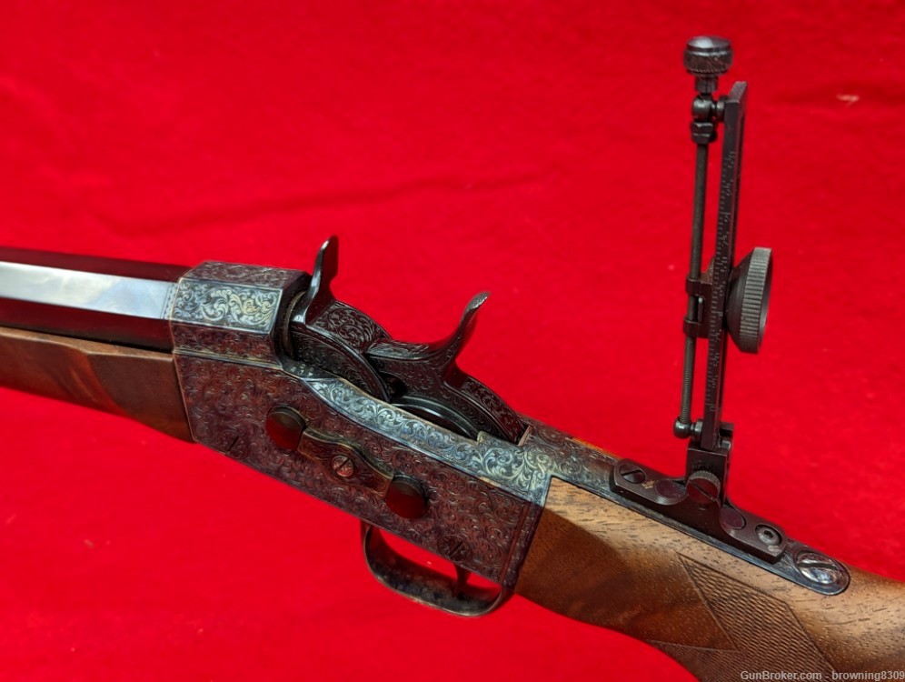 Engraved- PEDERSOLI Creedmoor Rifle CO 45/70 Rolling Block Rifle-img-15