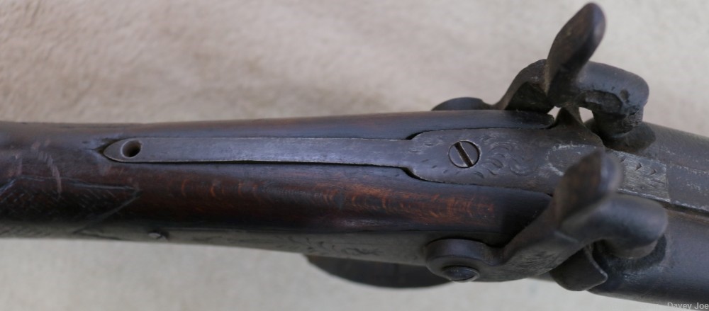 Antique percussion 12 gauge SXS shotgun from Tombstone AZ 40" barrels-img-10
