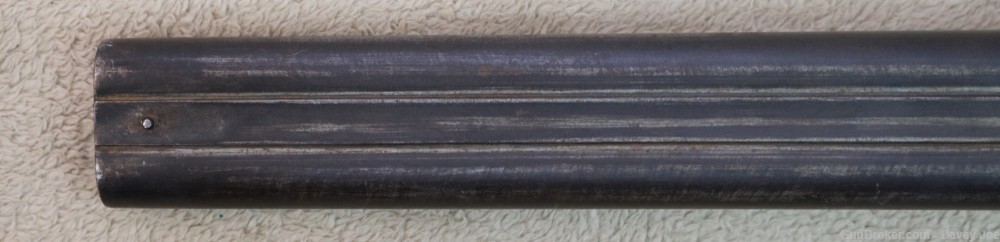 Antique percussion 12 gauge SXS shotgun from Tombstone AZ 40" barrels-img-26