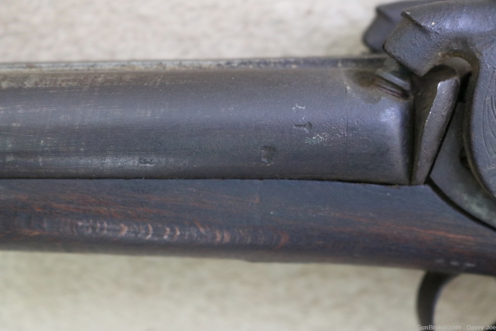 Antique percussion 12 gauge SXS shotgun from Tombstone AZ 40" barrels-img-28