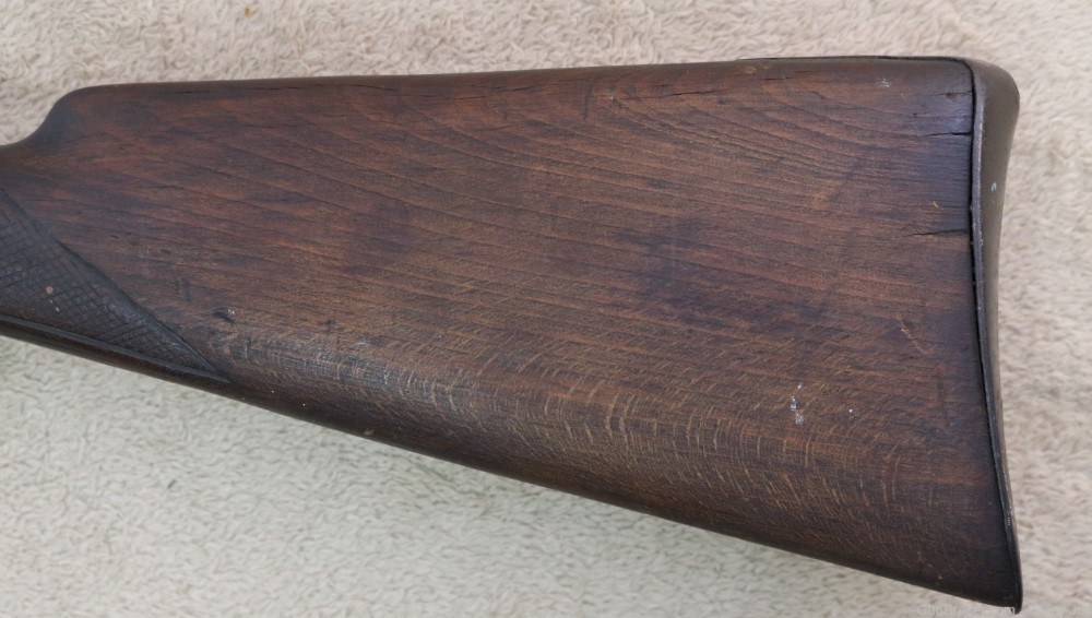 Antique percussion 12 gauge SXS shotgun from Tombstone AZ 40" barrels-img-15
