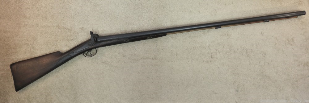Antique percussion 12 gauge SXS shotgun from Tombstone AZ 40" barrels-img-0