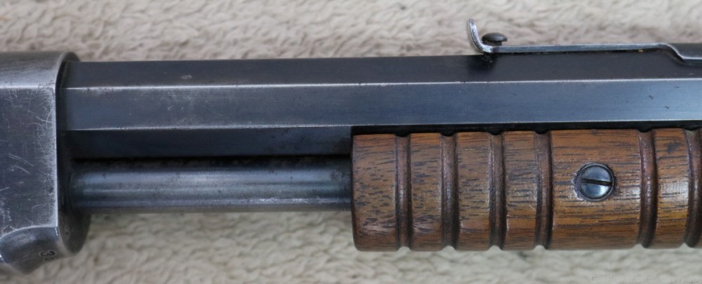 Vintage Winchester Model 1890 pump 22 WRF 1908 24" octagon-img-4