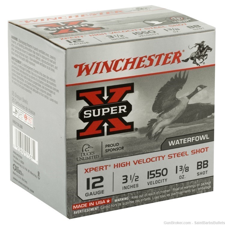 Winchester Xpert High Velocity Steel 12 Gauge 1550 fps 3.5" 1 3/8 oz. BB-img-1