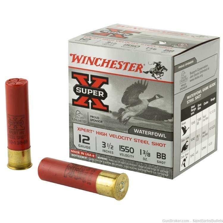 Winchester Xpert High Velocity Steel 12 Gauge 1550 fps 3.5" 1 3/8 oz. BB-img-0