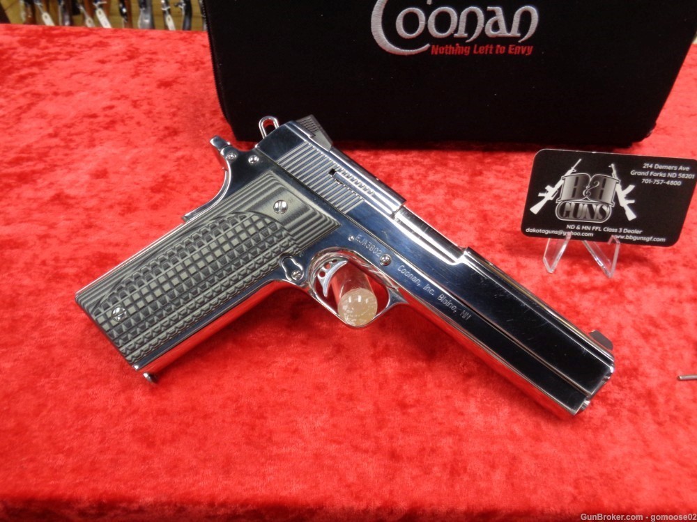 RARE Coonan Classic 1911 357 Magnum Chrome Finish Mag Case WE TRADE & BUY!-img-0
