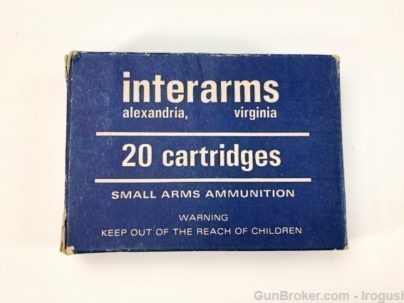 Interarms 8mm Mauser Hunting Ammo Vintage 20 Round-img-0