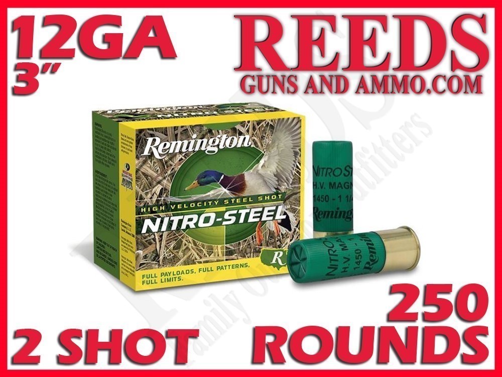Remington Nitro Steel Non Toxic 12 Ga 3in 2 Shot 20798-img-0