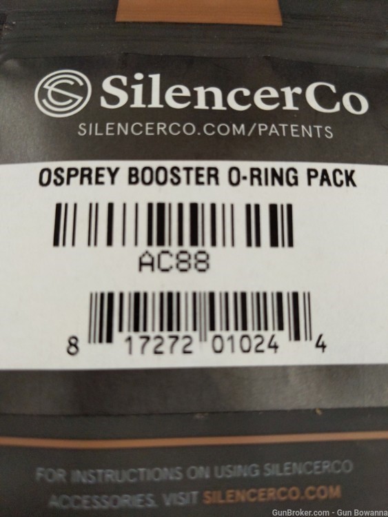 Silencerco Osprey Booster O-Ring Pack #AC88  FREE SHIPPING-img-0