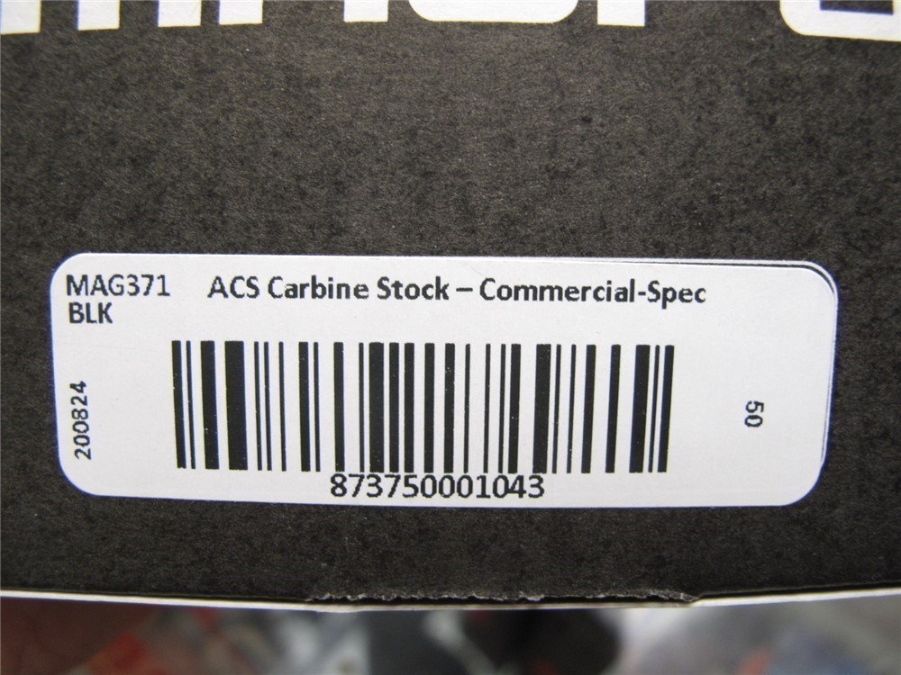 Magpul mag371 ACS-371 AR15 Commercial Buffer-tube Rear Stock - Black-img-4