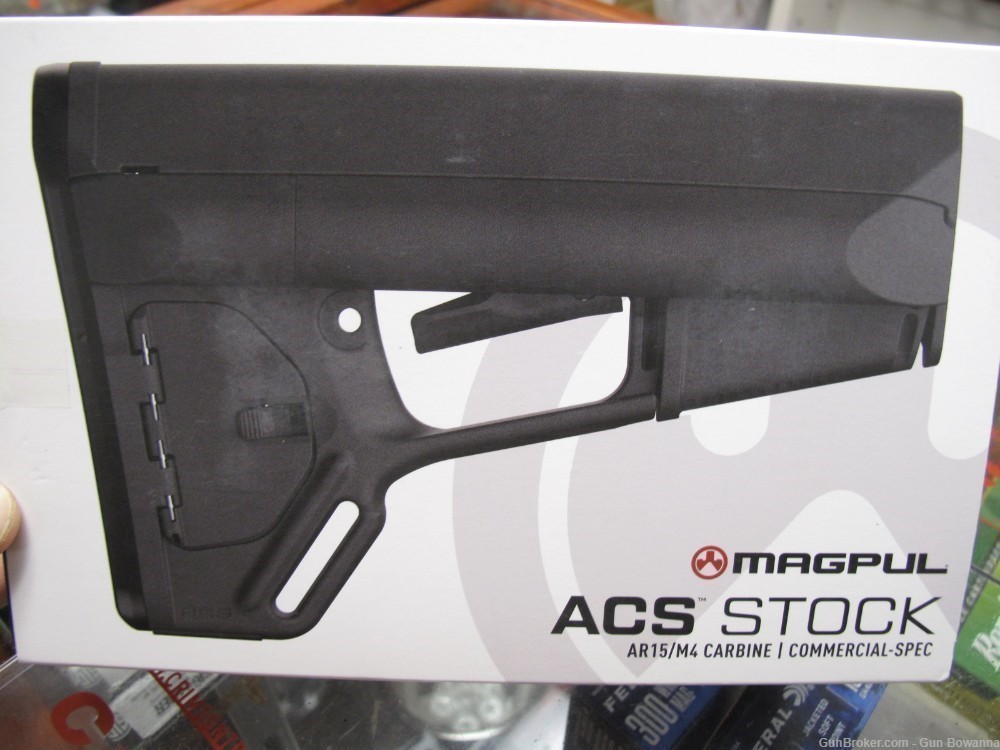Magpul mag371 ACS-371 AR15 Commercial Buffer-tube Rear Stock - Black-img-1