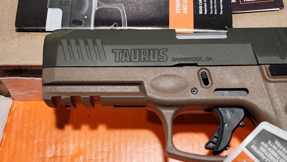 Taurus G3 Brown / OD Green 4" 9mm 2mags  1-G3B94BB NIB-img-5