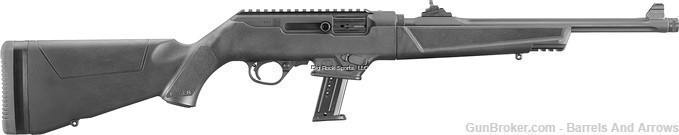 Ruger  PC Carbine Semi Auto Rifle  9MM, 16.12"17rd with Glock mag adapter-img-0