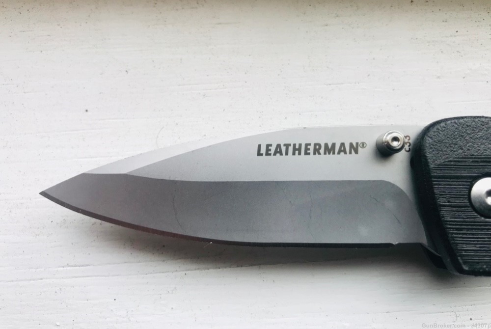 LEATHERMAN CRATER C33 POCKET KNIFE 420HC PLAIN BLADE LINER LOCK CARABINER -img-7