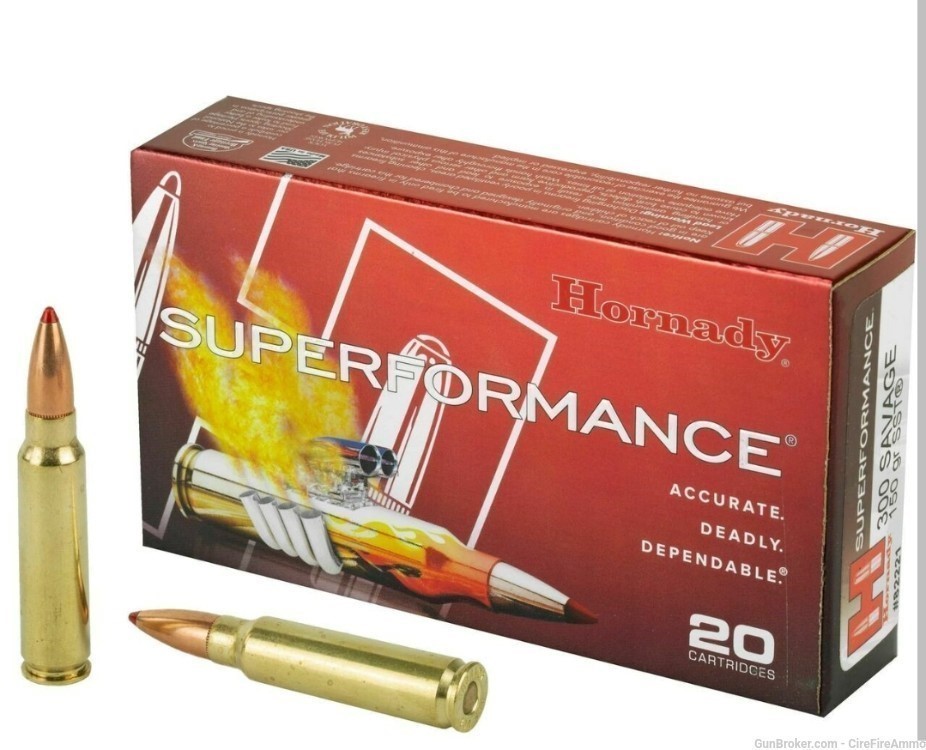 Hornady 300 savage 150 grain super performance sst (20 rounds) No CC fees-img-0