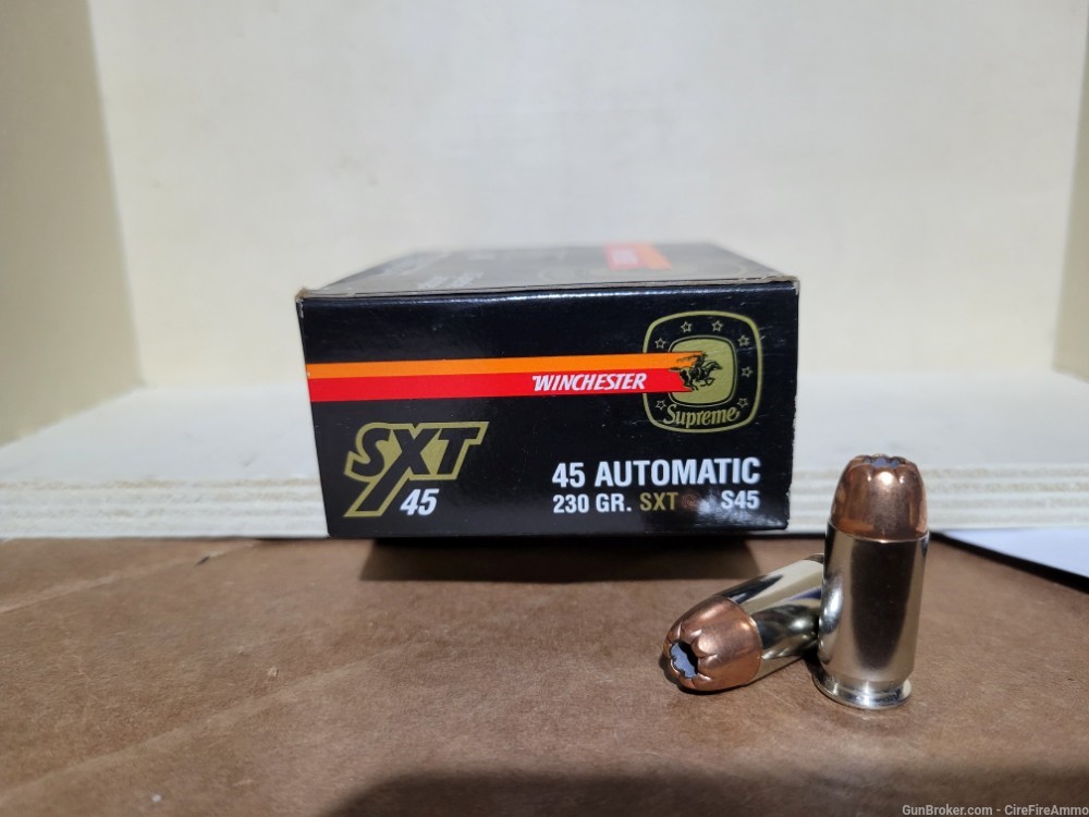 Winchester SXT .45 auto Ammunition 45 acp talons no cc fees -img-1