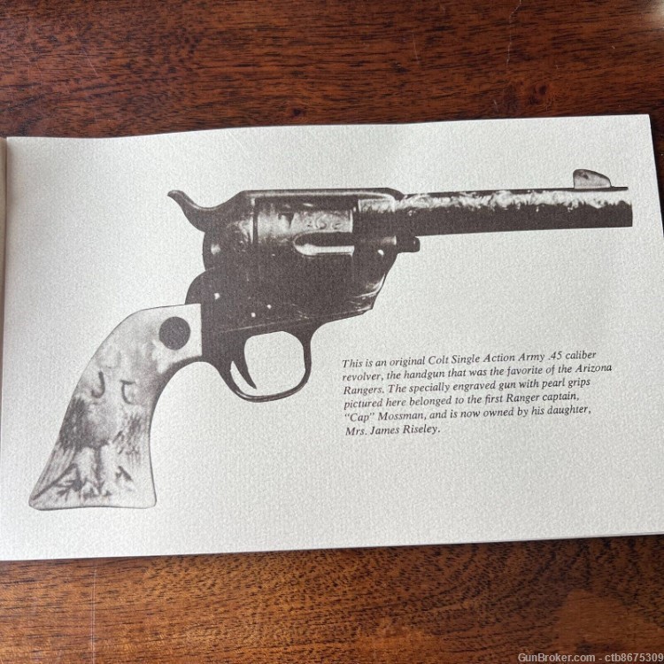 Colt Firearms Arizona Rangers Booklet 1972-img-1