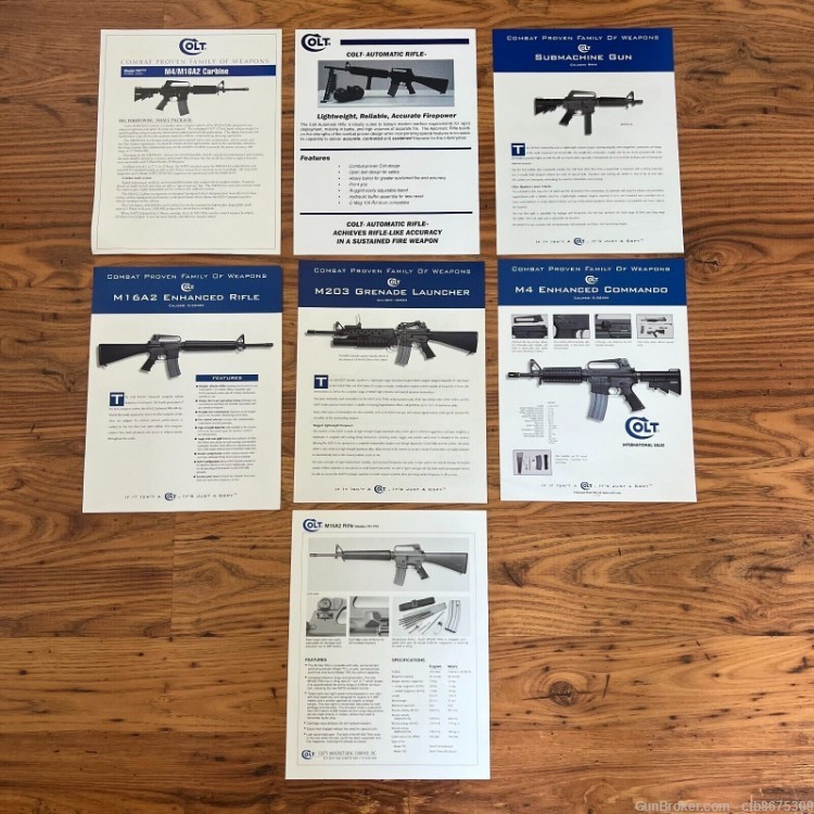 Colt AR-15 Variants Handouts Ephemera Lot of 7-img-0