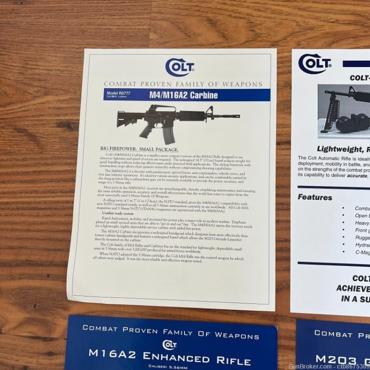 Colt AR-15 Variants Handouts Ephemera Lot of 7-img-6