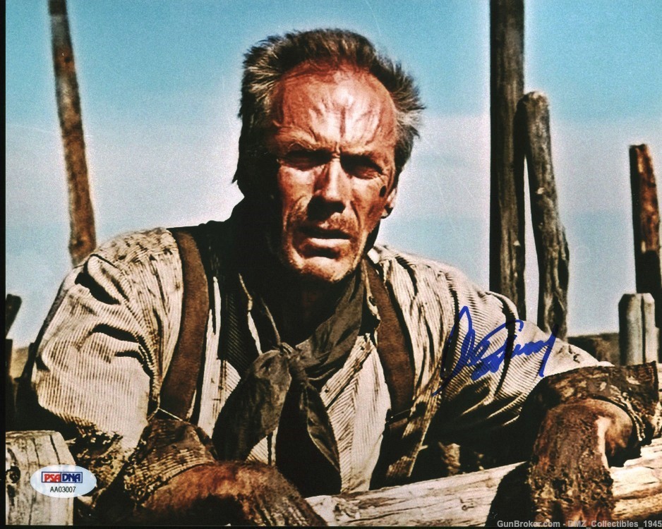 Clint Eastwood Autographed Signed 8x10 Unforgiven Photo PSA COA-img-0