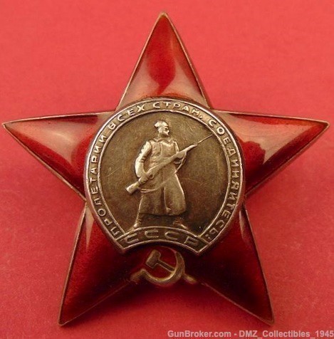 WW2 WWII USSR Soviet Russian Order of the Red Star Badge-img-0