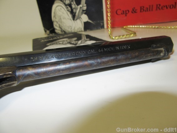 1851 .44 Cal Navy Revolver Brass Engraved Octogon-img-2