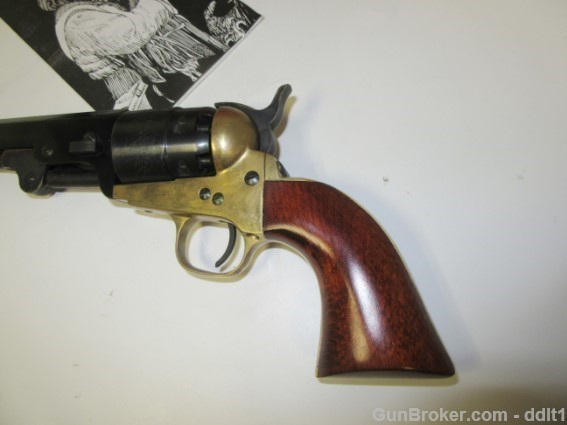 1851 .44 Cal Navy Revolver Brass Engraved Octogon-img-16