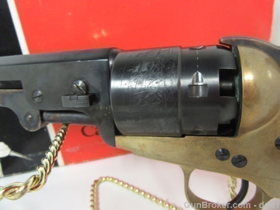 1851 .44 Cal Navy Revolver Brass Engraved Octogon-img-10