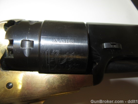 1851 .44 Cal Navy Revolver Brass Engraved Octogon-img-6