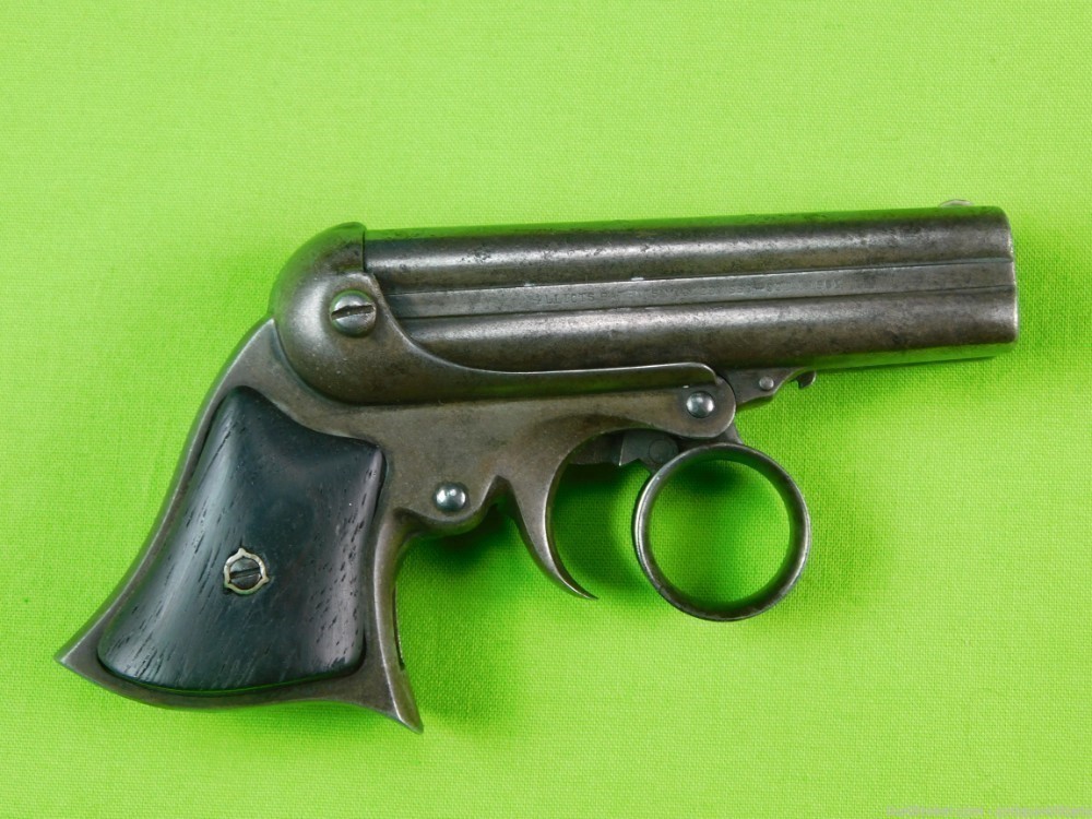 Antique US 19 Century Remington Elliot Derringer 4 Barrel Pistol-img-1