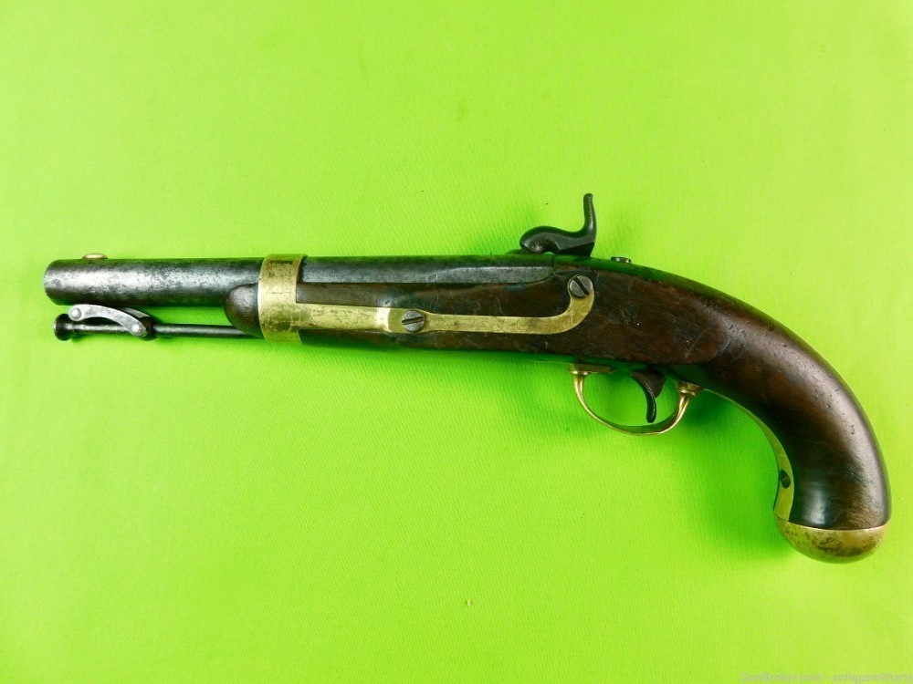 Antique US Civil War Percussion Pistol Handgun-img-1