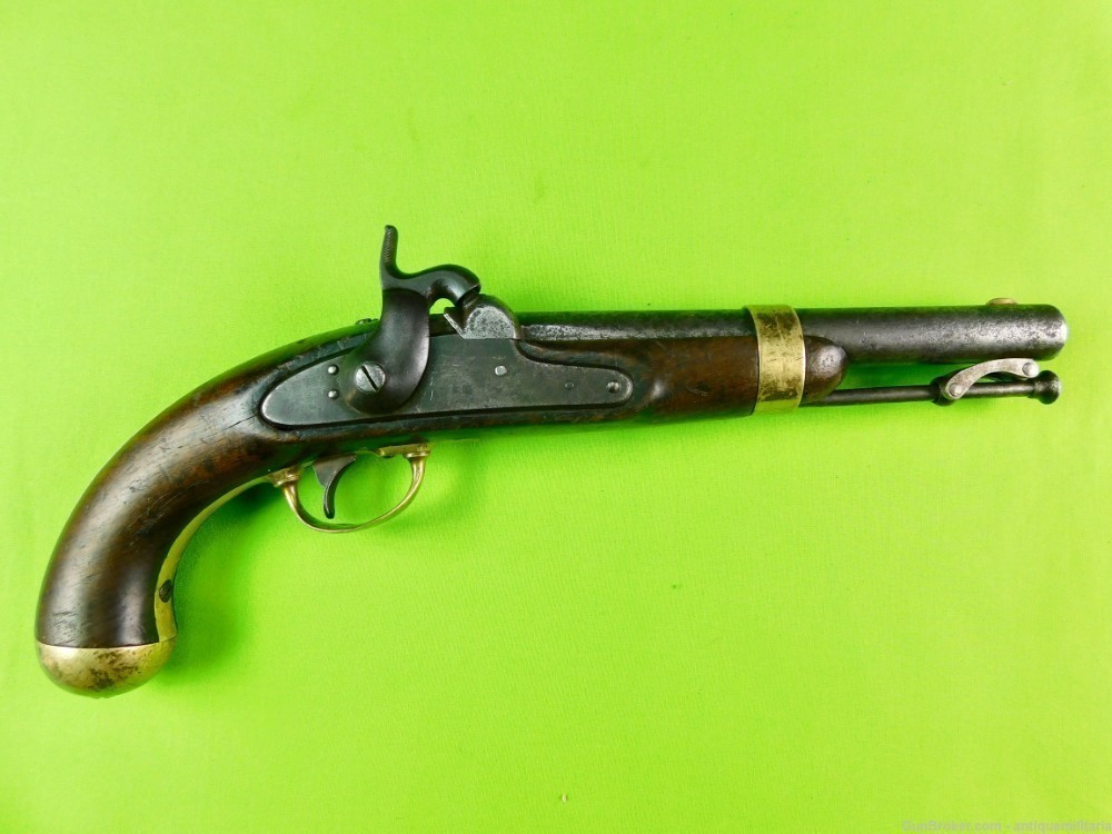 Antique US Civil War Percussion Pistol Handgun-img-0