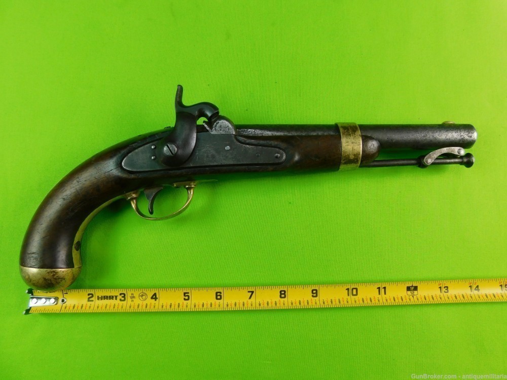 Antique US Civil War Percussion Pistol Handgun-img-17
