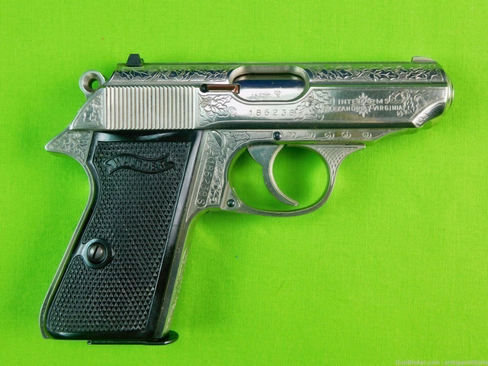 German Germany Factory Engraved Walther PPKS .380 ACP Pistol Gun-img-2