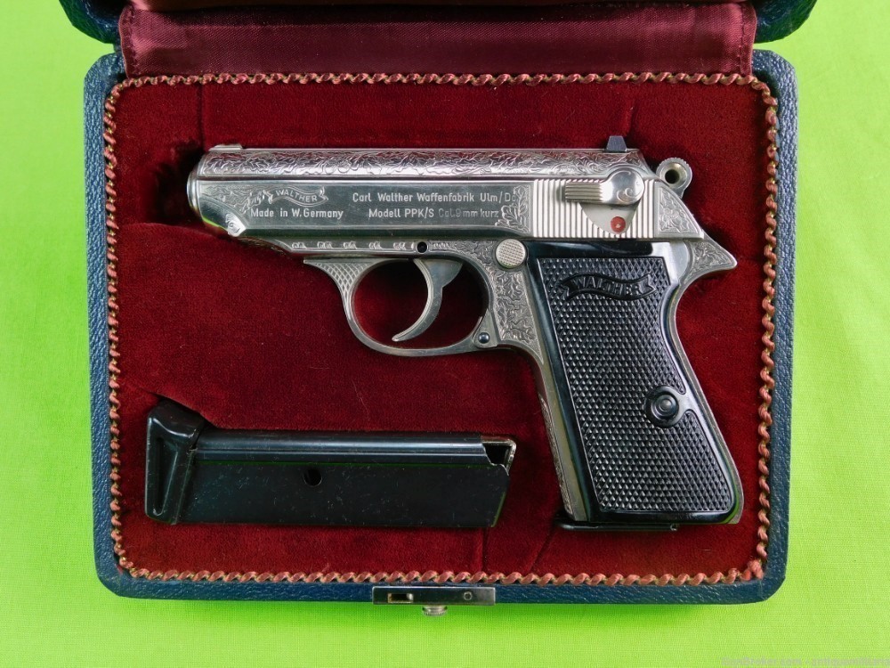 German Germany Factory Engraved Walther PPKS .380 ACP Pistol Gun-img-0