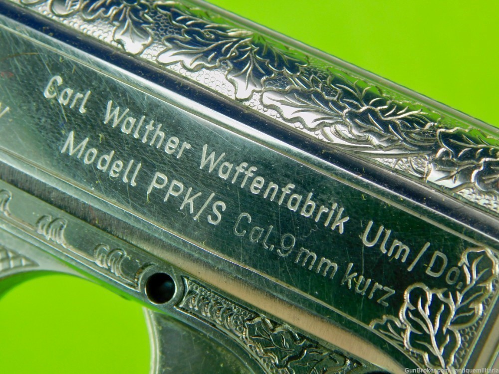 German Germany Factory Engraved Walther PPKS .380 ACP Pistol Gun-img-8